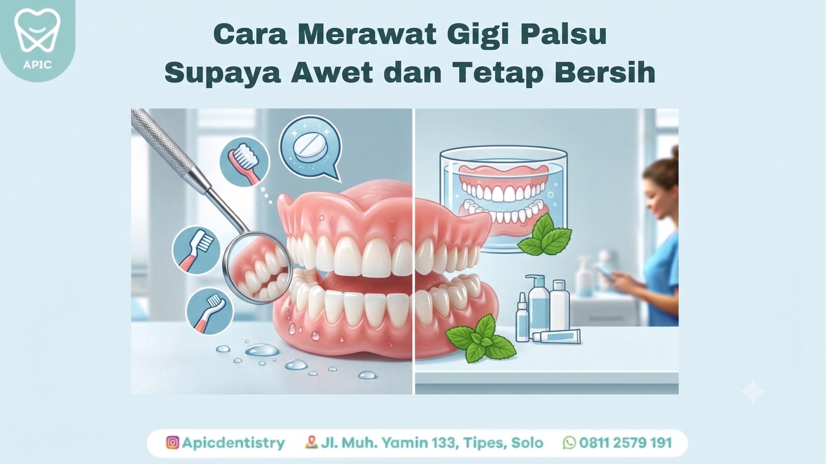 Cara Merawat Gigi Palsu